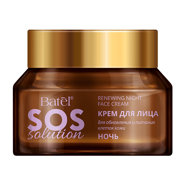 Крем для лица для обновления и питания клеток кожи ночной SOS Solution