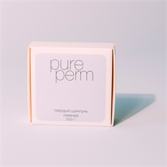 Твёрдый эко-шампунь для волос. Лаванда. PURE PERM Твёрдый эко-шампунь для волос. Лаванда. PURE PERM